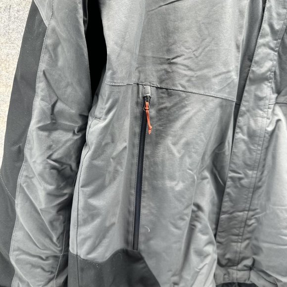 Eddie Bauer Jacket Men Extra Large Adult Gray Full Zip Outdoors Hooded overcoat - Picture 6 of 15